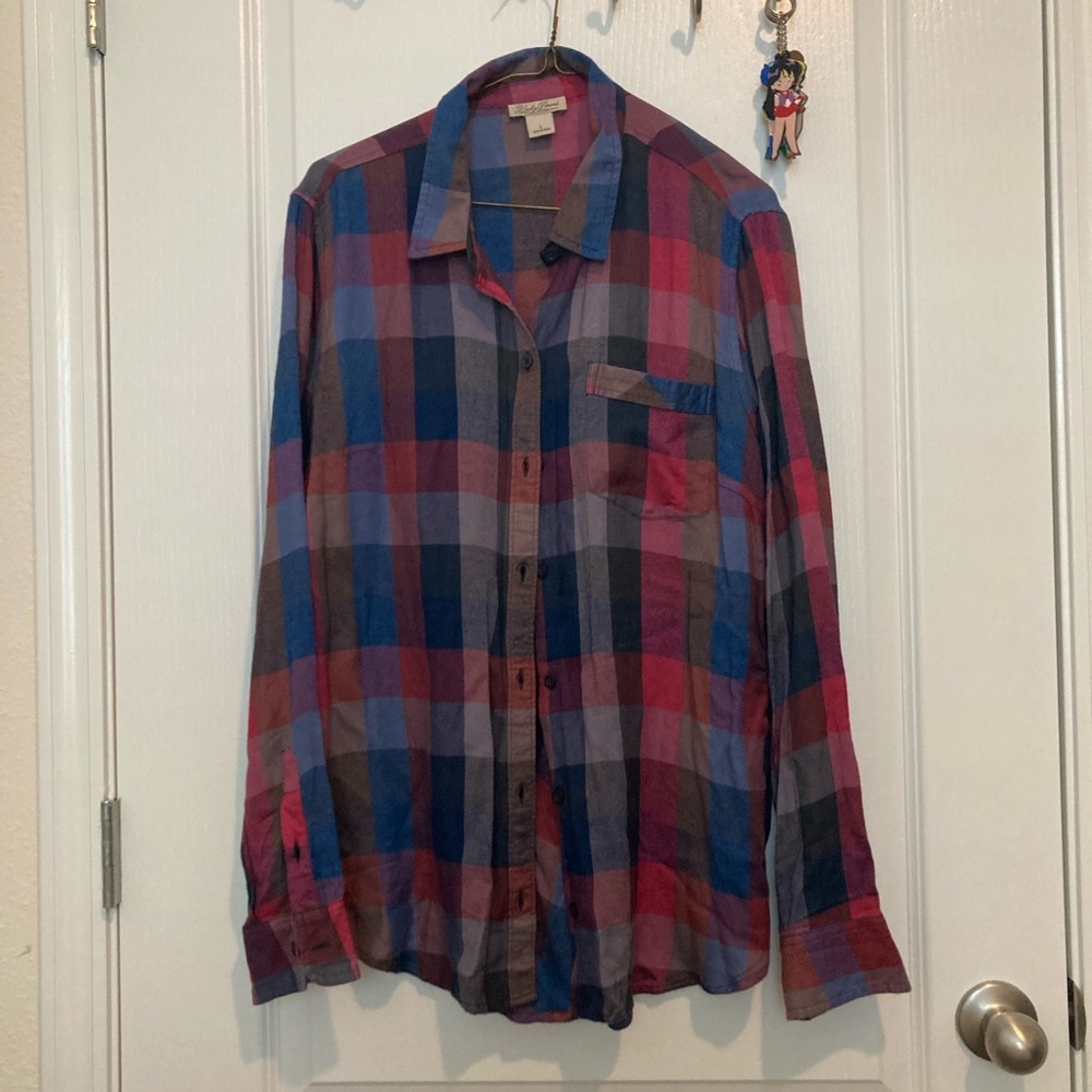 ⭐️FINAL CALL/ DONATING SOON - Lucky Brand Plaid Button Down - Picture 1 of 2